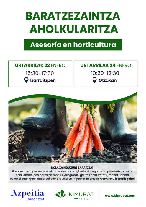 Baratzezaintza aholkularitza saioa Otzakan