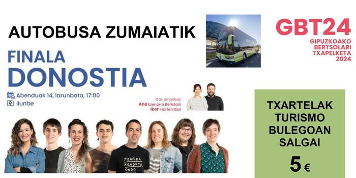 Finalerako autobusa betetzen ari da