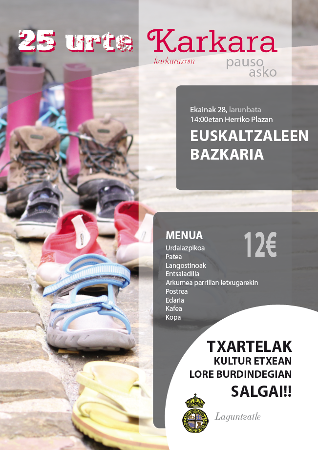 Gaur amaituko da bazkari txartelak erosteko epea
