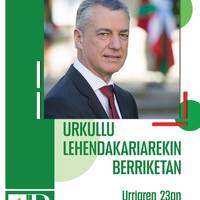 Solasaldia: 'Urkullu lehendakariarekin berriketan'