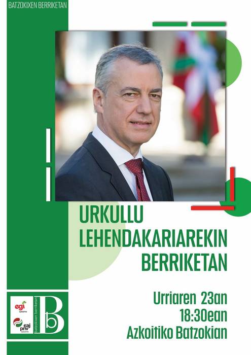 Solasaldia: 'Urkullu lehendakariarekin berriketan'