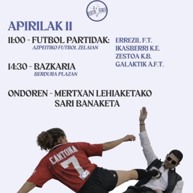 Futbol partidak eta bazkaria: 'Eman ostikoa faxismoari'
