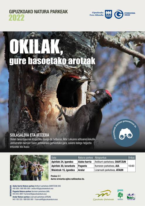 'Okilak, gure basoetako arotzak' solasaldia eta irteera