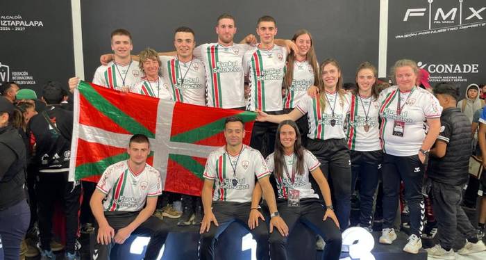 Agirreren taldeak laugarren postua lortu du Munduko Frontball Txapelketan