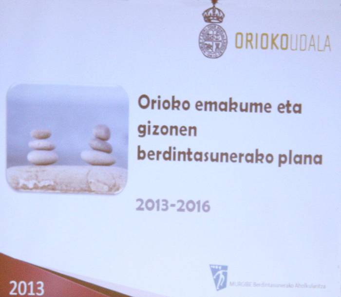 Udalaren berdintasun-planari ekarpenak egiteko aukera dute oriotarrek