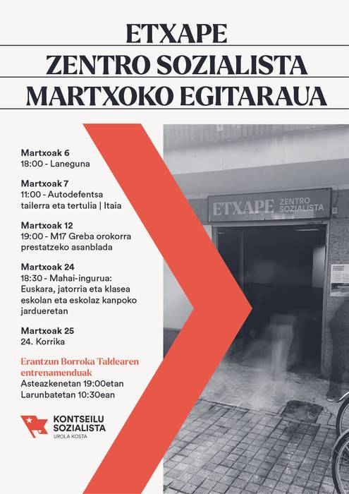 Laneguna Etxape zentro sozialistan