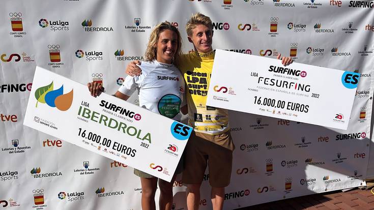Nadia Erostarbe eta Ruben Vitoria Espainiako Surf zikuituko txapeldun
