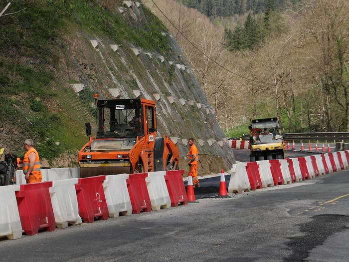 Errei bat itxiko dute astelehenean Azkoitia eta Urretxu arteko lanak direla eta