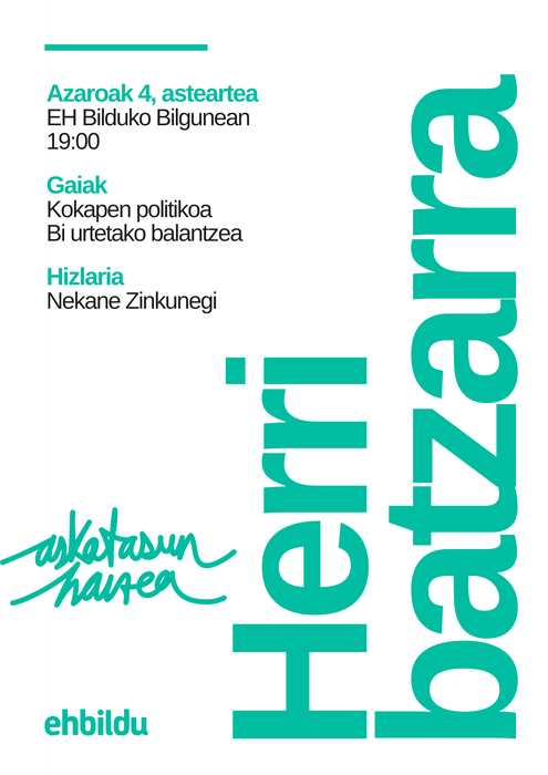 EH Bilduren herri batzarra