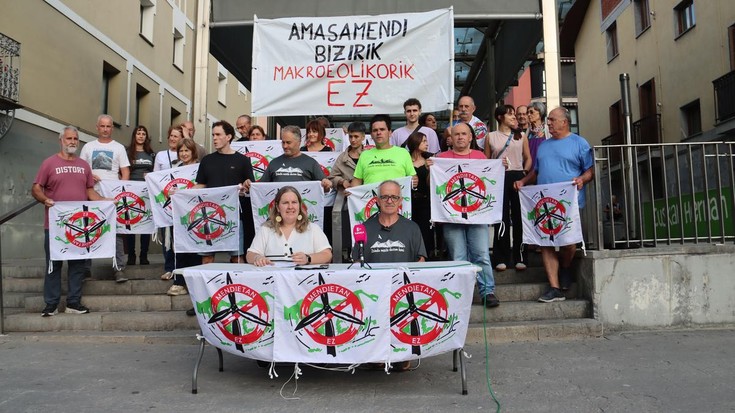 Amasa-Villabonako proiektu eolikoari jarritako herri alegazioak sinatu daitezke Haginpen
