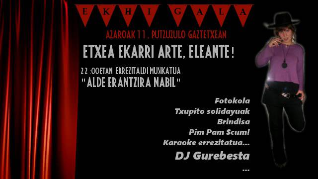 Ekhigala antolatu dute gaurko, Putzuzulon