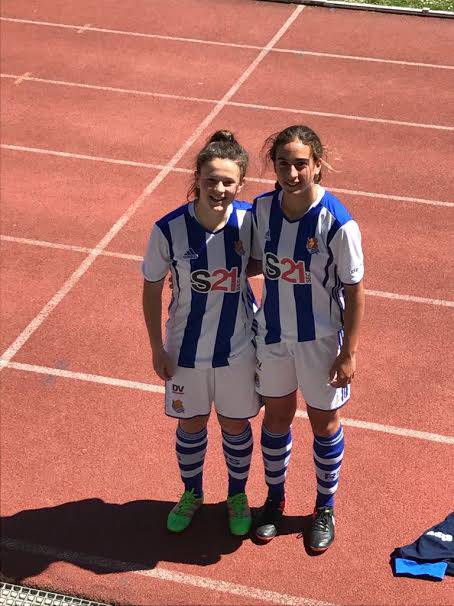 Nahia Etxeberria eta Haizea Uranga azpeitiarrek Realarekin jokatu dute