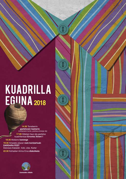 Kuadrillen kolore biziekin jantziko da bihar Zumaia