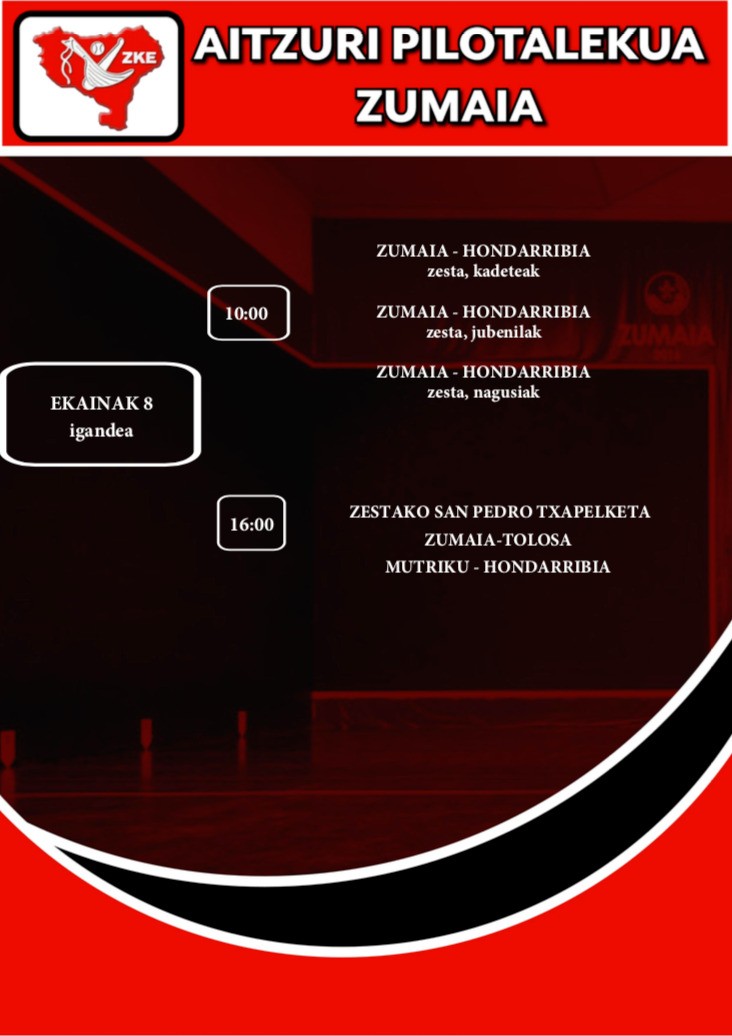 Asteburuko pilota partidak