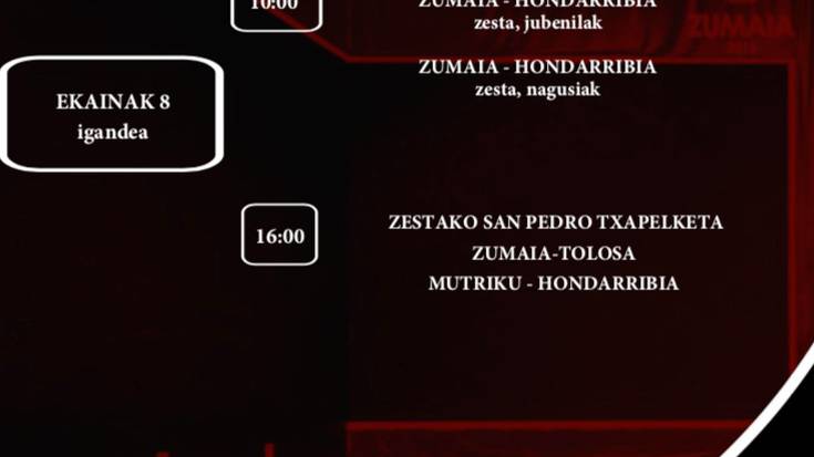Asteburuko pilota partidak