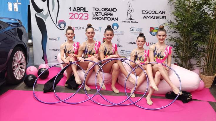 Tolosako txapelketan parte hartu du Zubiberri gimnastika taldeak