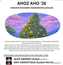 Kontalariak: Aldo Mendez eta May Gorostiaga