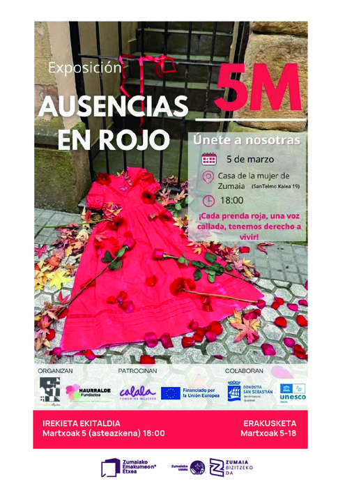 Erakusketa: 'Ausencias en rojo' mostraren irekiera
