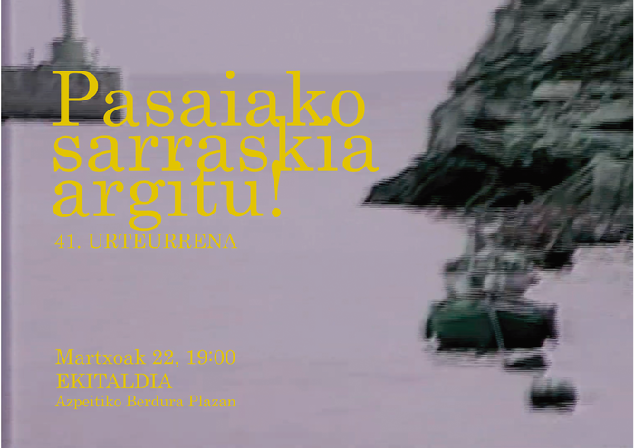 Pasaiako sarraskia argitu! 41. urteurreneko ekitaldia