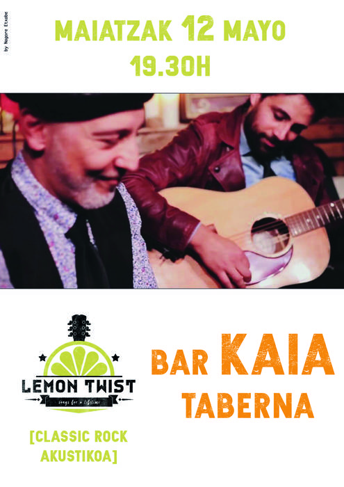 Lemon Twist bikoteak kontzertua emango du bihar Kaia tabernan