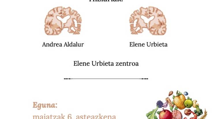 Hitzaldia: 'Gaixotasun neurodegeneratiboak eta nutrizioa'