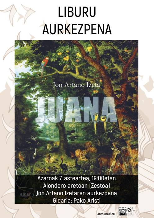 Liburu aurkezpena: 'Juana' (Jon Artano)