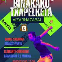 Pilota txapelketa: Binakako Txapelketa Aizarnazabalen