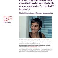 Hitzaldia: 'Erasotutako emakumeak, zauritutako komunitateak eta erasotzaile "arruntak"'