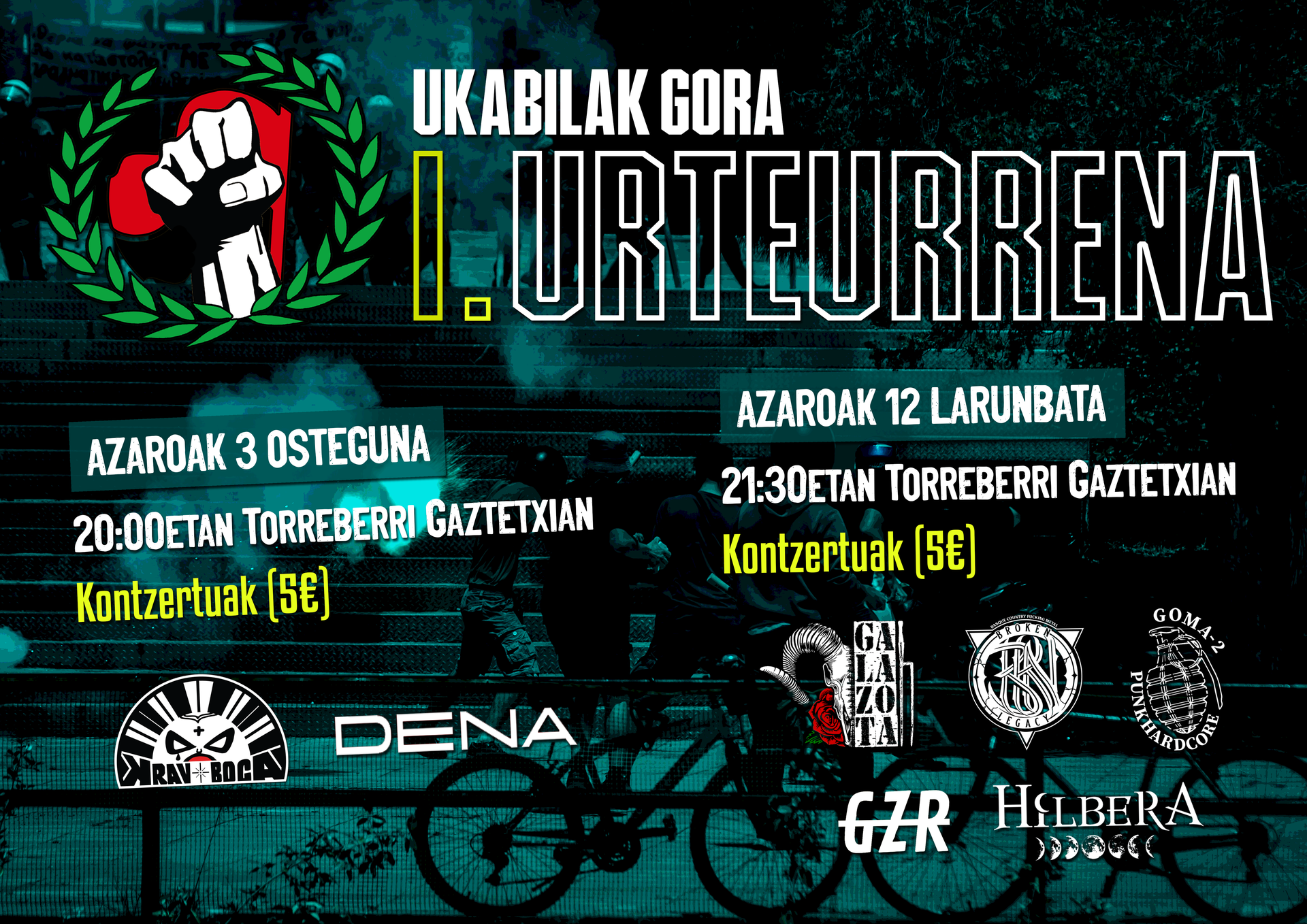 Ukabilak Gora taldearen I.urteurrena