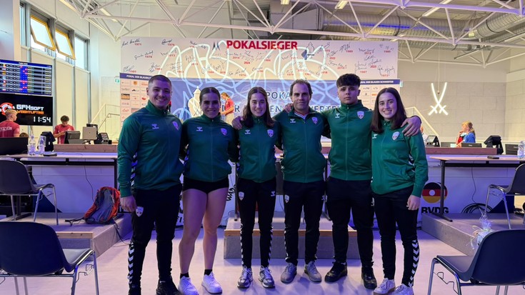 Alex Balentziagak, Lide Mendizabalek eta Lore Mendizabalek Euskal Selekzioa ordezkatu dute Pokal der Blauen Schwerter nazioarteko txapelketan