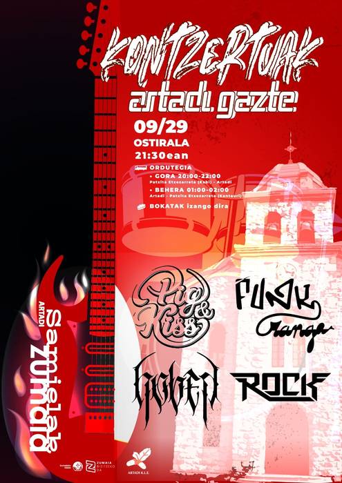 Kontzertuak Artadiko jaietan