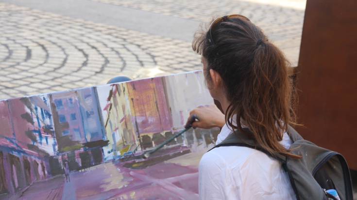 Aire zabaleko pintura lehiaketa egingo dute igande honetan