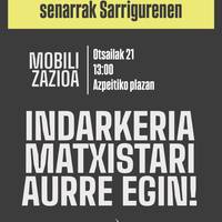 Elkarretaratzea: Sarrigureneko erailketa matxista salatzeko