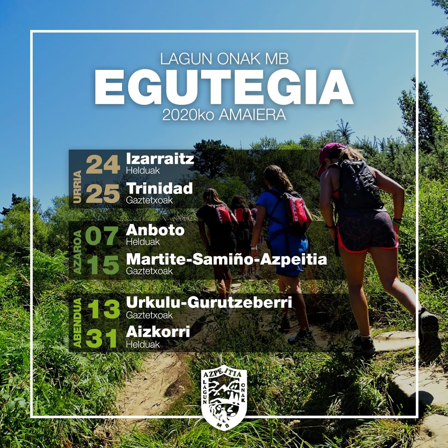 Lagun Onak MBk urte amaierara arteko ekintzak jakinarazi ditu