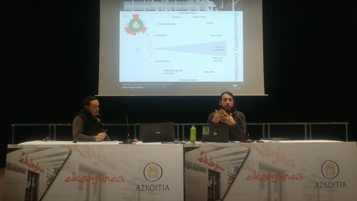 Alvaro Camposek trantsizio energetikoari buruz eskainitako hitzaldia, bideoan ikusgai