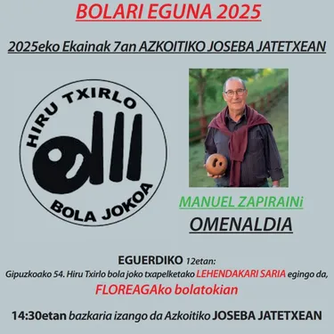 Gipuzkoako 54. Hiru Txirlo Bola Joko Txapelketa