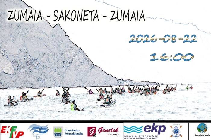 Zumaia-Sakoneta-Zumaia itsas kayak estropada