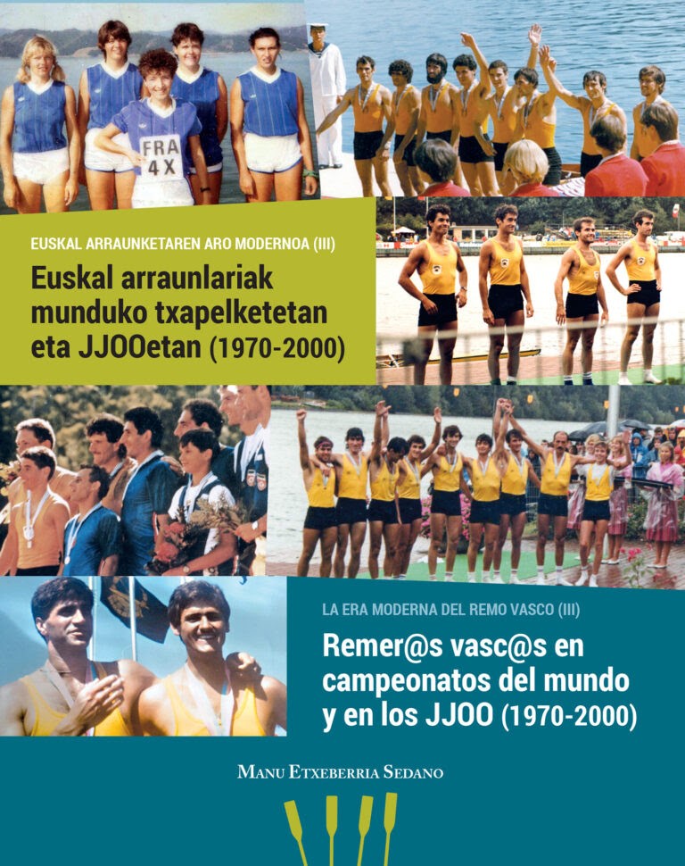 ZOZKETA: 'Euskal arraunlariak munduko txapelketetan eta JJOOetan (1970-2000)' liburuaren bi ale