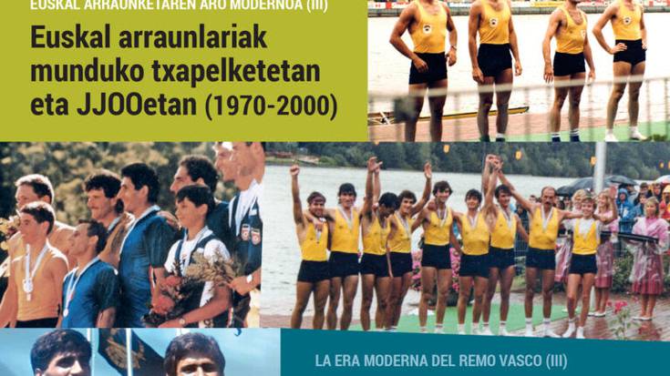 ZOZKETA: 'Euskal arraunlariak munduko txapelketetan eta JJOOetan (1970-2000)' liburuaren bi ale
