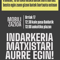 Mobilizazioa: 'Indarkeria matxistari aurre egin'