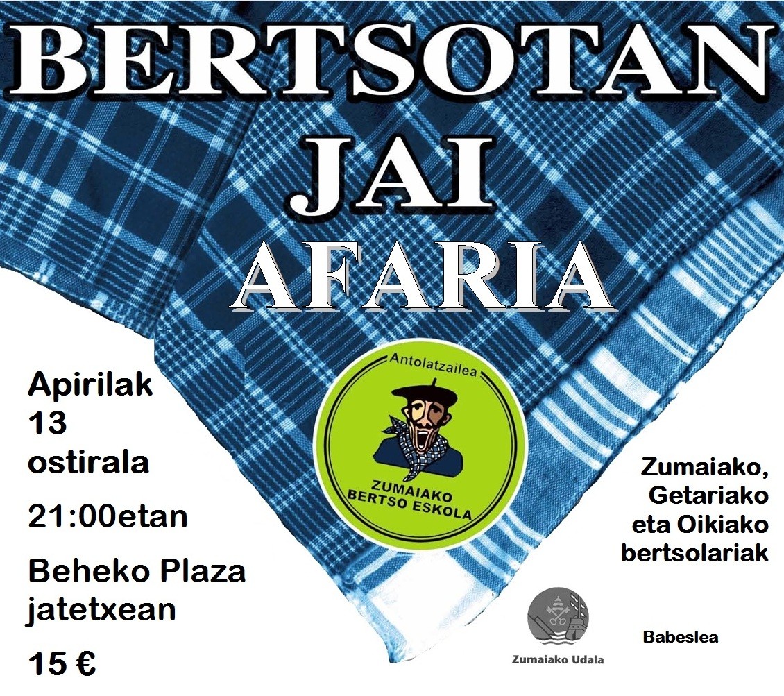 Ostiralean Bertsotan Jai afaria!