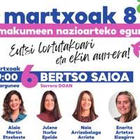 Saioa: Martxoaren 8aren bueltako bertso saioa