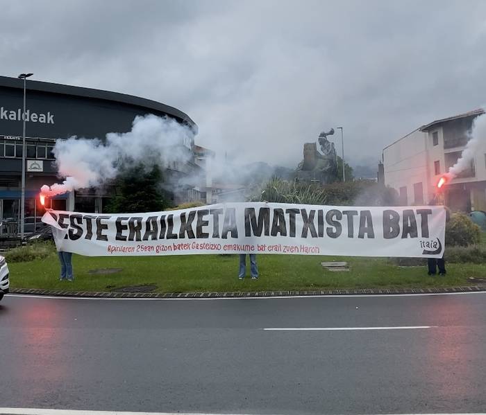 Urola Erdiko Itaiak pasa den apirilaren 25eko hilketa matxista salatu du