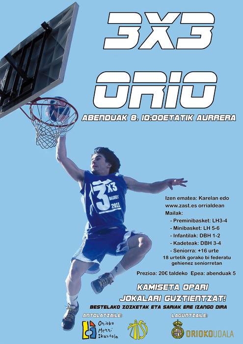 Xakerako eta 3x3rako izen emateak ixtear