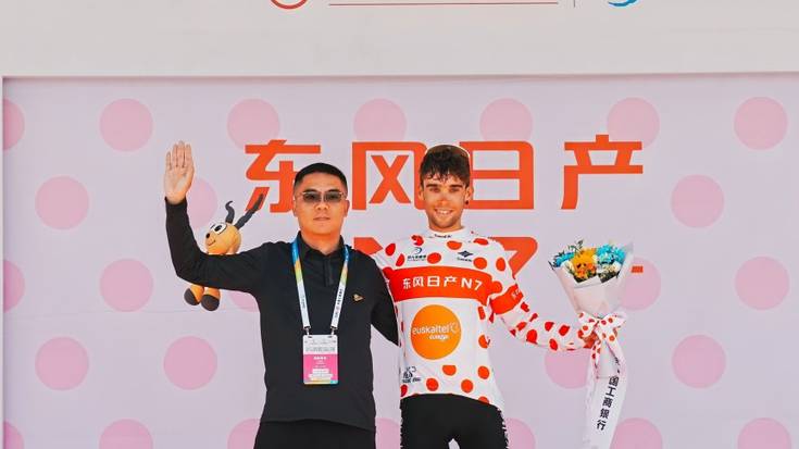 Jon Agirrek bosgarren eta Mendiko Sariarekin bukatu du Txinako itzulia