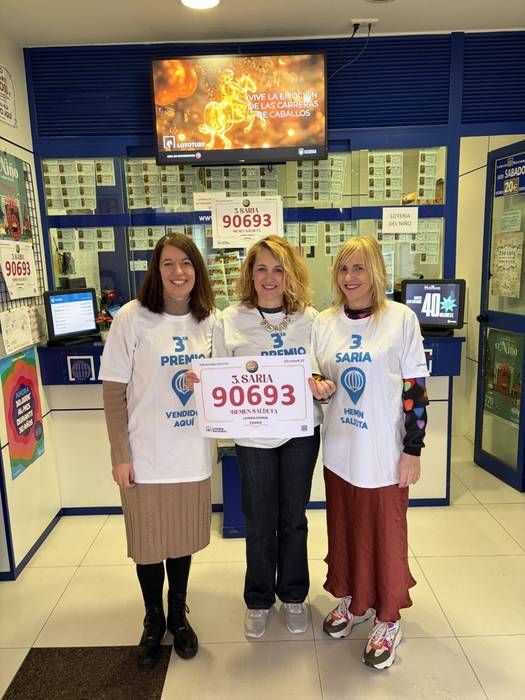 Gabonetako Loteriaren hirugarren saria Zumaian egokitu da