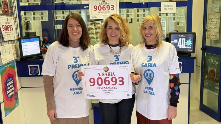 Gabonetako Loteriaren hirugarren saria Zumaian egokitu da