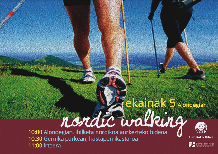 Nordic Walkingeko hastapen ikastaroa emango da igandean