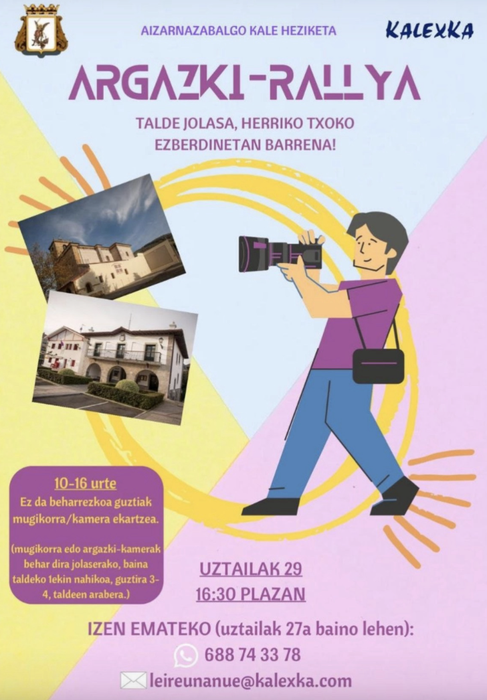 Gaztetxoen argazki rallya