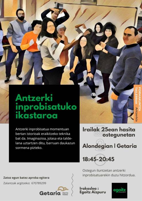 Ate irekiak: antzerki inprobisatua probatzeko saioa